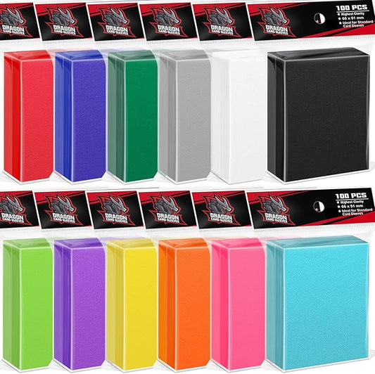 1200 Pack Matte Trading Card Sleeves Perfect for MTG Cards,12 Colour Card Sleeves Magic The Gathering,Standard Cards Fit for Baseball,TCG,Sports Cards