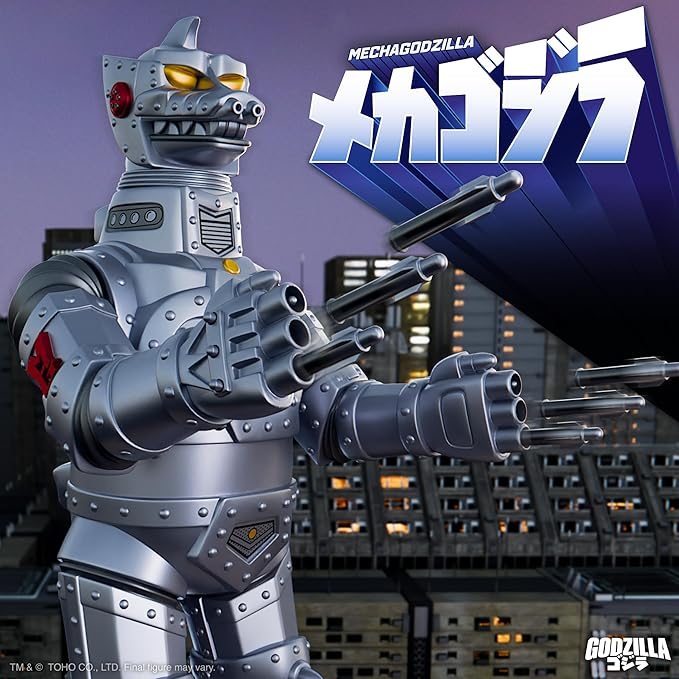 Super7 Toho Super Shogun Mechagodzilla (Metallic) - 20" Toho Godzilla Action Figure Classic Movie Collectibles and Retro Toys