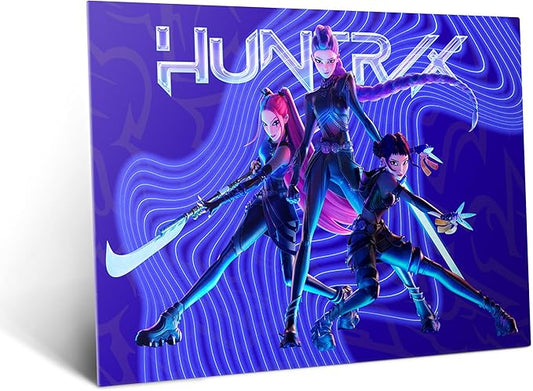 Displate Metal Poster KPop Demon Hunters (2025) - Netflix - Demon Hunters Trio - Huntrix Kpop Merch - Collectible Gift – Premium Decorations Wall Art Decor Gifts Movie Posters - 18.9x26.6 in