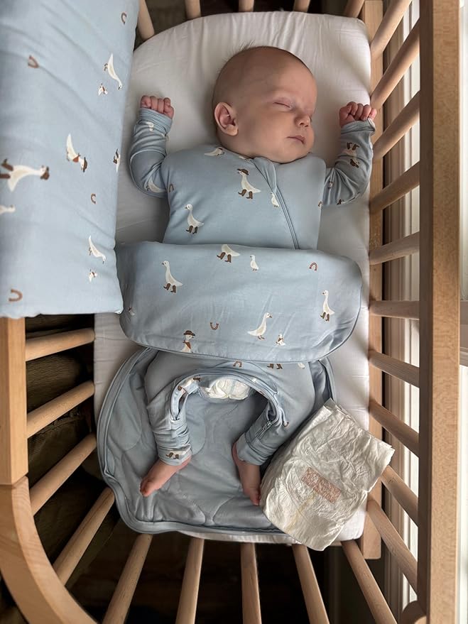 GUNAMUNA günamüna Unisex Baby, Toddler Wearable Blanket, Sleeping Bag Bamboo Rayon, Sleep Sack with Diaper Zipper, 2.6 TOG