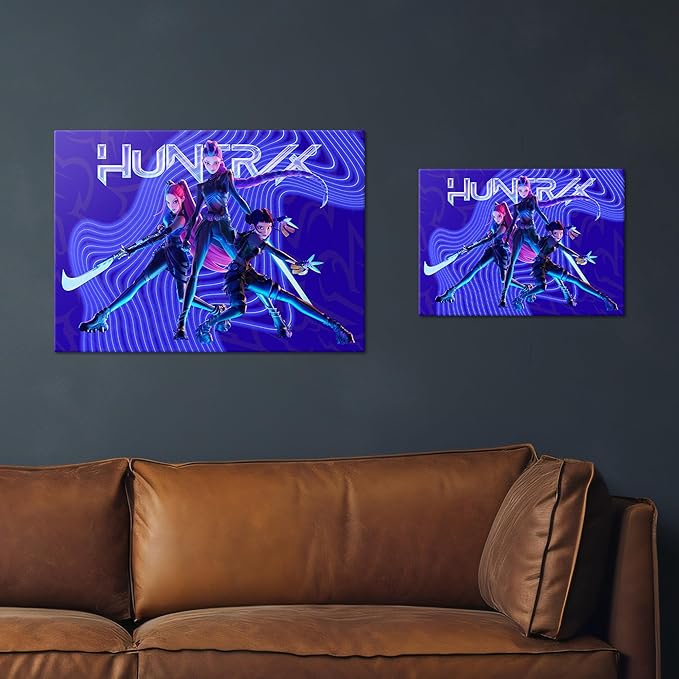Displate Metal Poster KPop Demon Hunters (2025) - Netflix - Demon Hunters Trio - Huntrix Kpop Merch - Collectible Gift – Premium Decorations Wall Art Decor Gifts Movie Posters - 18.9x26.6 in
