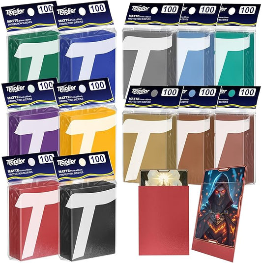 1200ct Matte Card Sleeves - Premium Card Protectors for Trading Cards, MTG, TCG,Magic, and Collectible Card Games - Soft Touch Finish for Smooth Shuffling and Handling