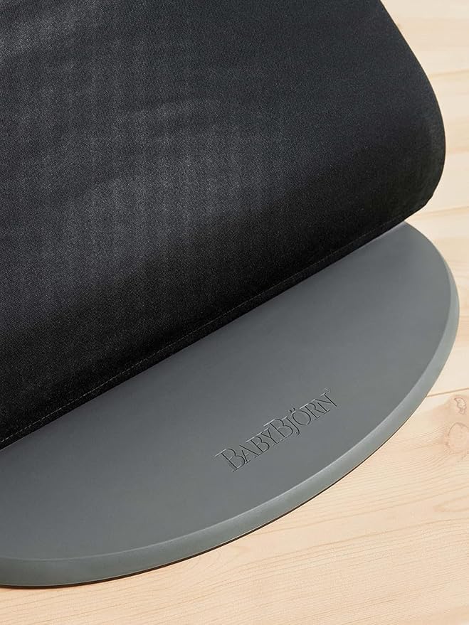 BabyBjörn Bouncer Bliss, Black, Woven, Classic Quilt | 2-in-1 Adjustable Baby Bouncer Seat and Toddler Chair, Newborn to Toddler (8-29 lbs), 4 Positions, Lightweight & Portable