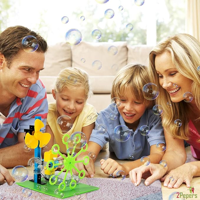 Electric Motor Robotic Science Kits for Kids (4-in-1), DIY STEM Toys Kids Science Experiment Kits,Building Educational Robotics Kit for Boys and Girls,Circuit Engineering Science Project Kits