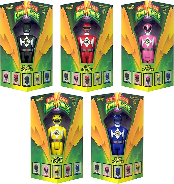 Super7 Mighty Morphin Power Rangers Blue Ranger - 3.75" Power Rangers Action Figure in Special Edition Packaging Classic TV Show Collectibles and Retro Toys