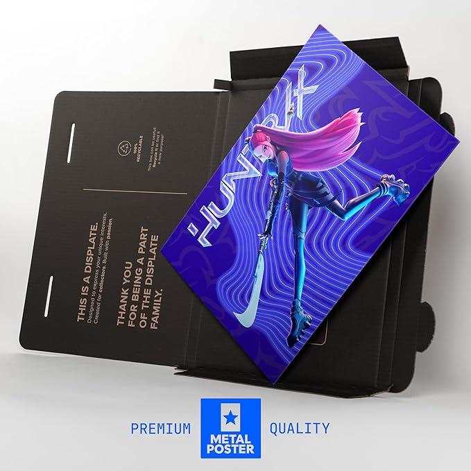 Displate Metal Poster KPop Demon Hunters (2025) - Mira KPop Hunter's Glow - Huntrix Kpop Merch - Collectible Gift - Premium Decorations Wall Art Decor Gifts Movie Posters - 18.9x26.6 in