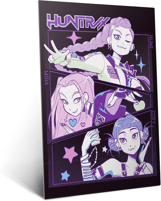 Displate Metal Poster KPop Demon Hunters - Netflix - Huntrx Rumi, Mira, and Zoey - Huntrix Kpop Merch - Collectible Gift – Premium Decorations Wall Art Decor Gifts Movie Posters - 12.6x17.7 in