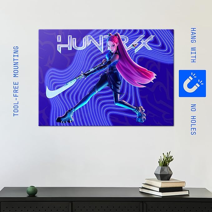 Displate Metal Poster KPop Demon Hunters (2025) - Mira KPop Hunter's Glow - Huntrix Kpop Merch - Collectible Gift - Premium Decorations Wall Art Decor Gifts Movie Posters - 18.9x26.6 in