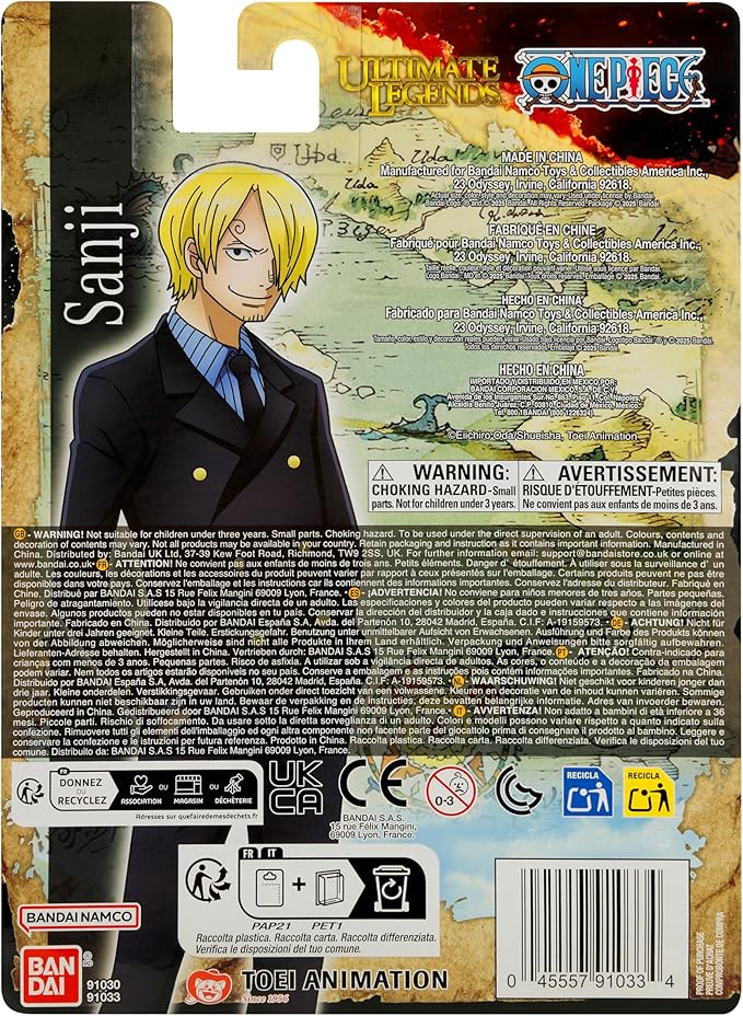 Ultimate Legends - One Piece - Sanji 5" Action Figure