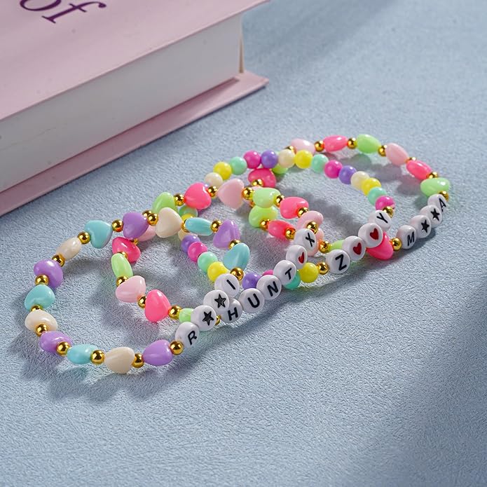 Beaded Bracelets Inspired by Korean Kpop Set, 4 Piece Stackable Stretch Friendship Set, Hunter Cosplay Costume Jewelry, Chrismas Birthday Gifts for Girls Women